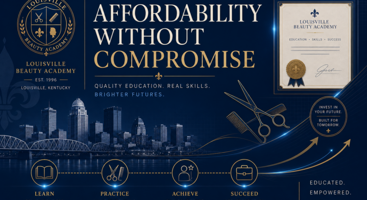Premium education cost-and-value themed visual representing affordability with high standards in workforce education.