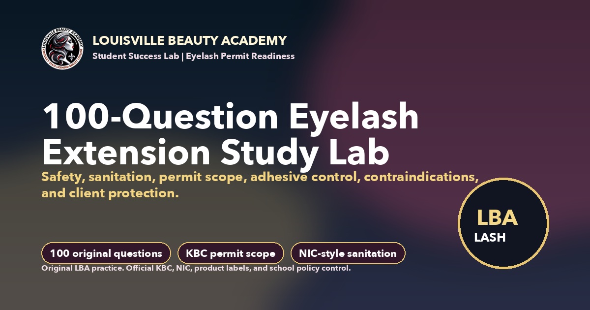 Louisville Beauty Academy Eyelash Extension 100 Study Lab feature image